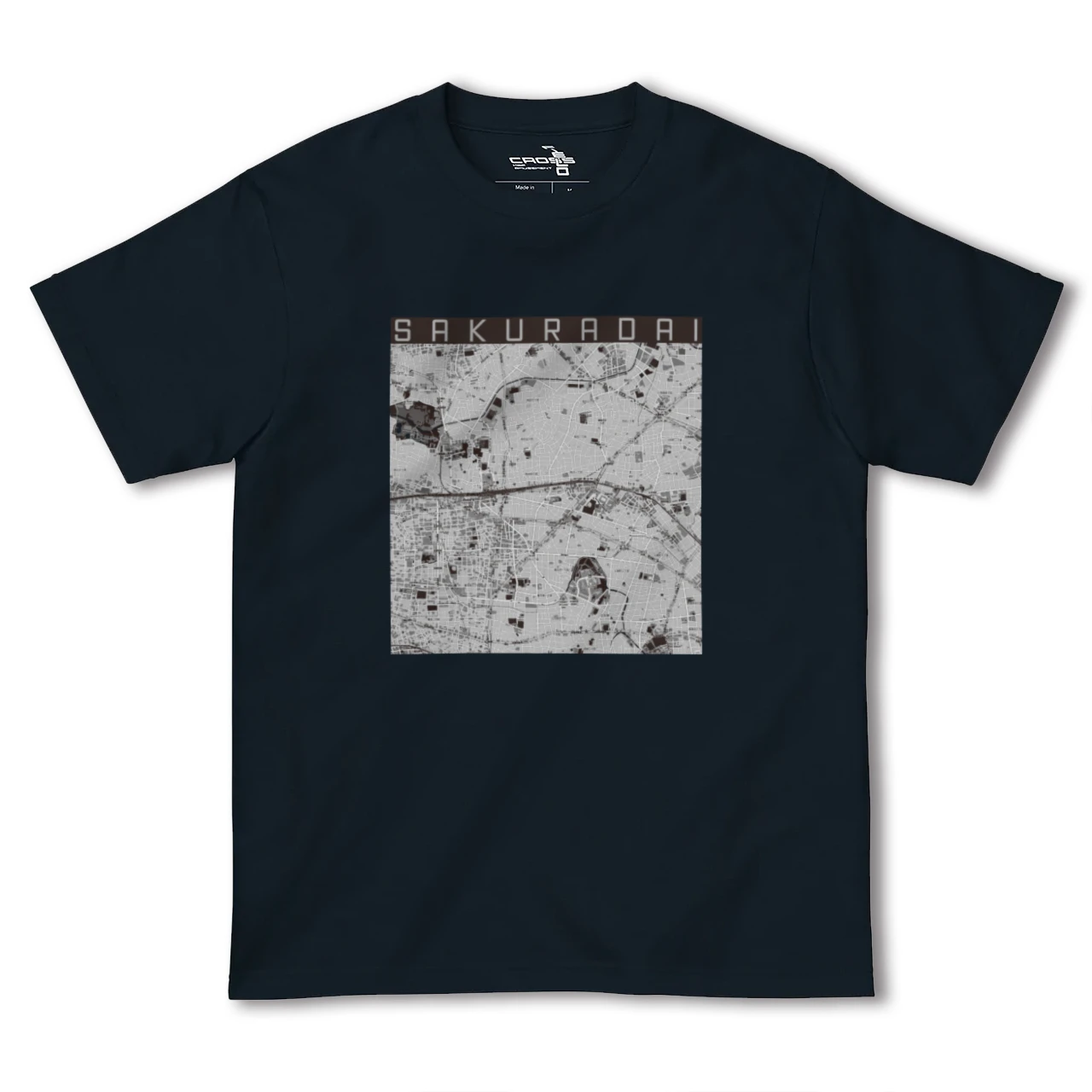 【桜台(東京都)】地図柄ヘビーウェイトTシャツ