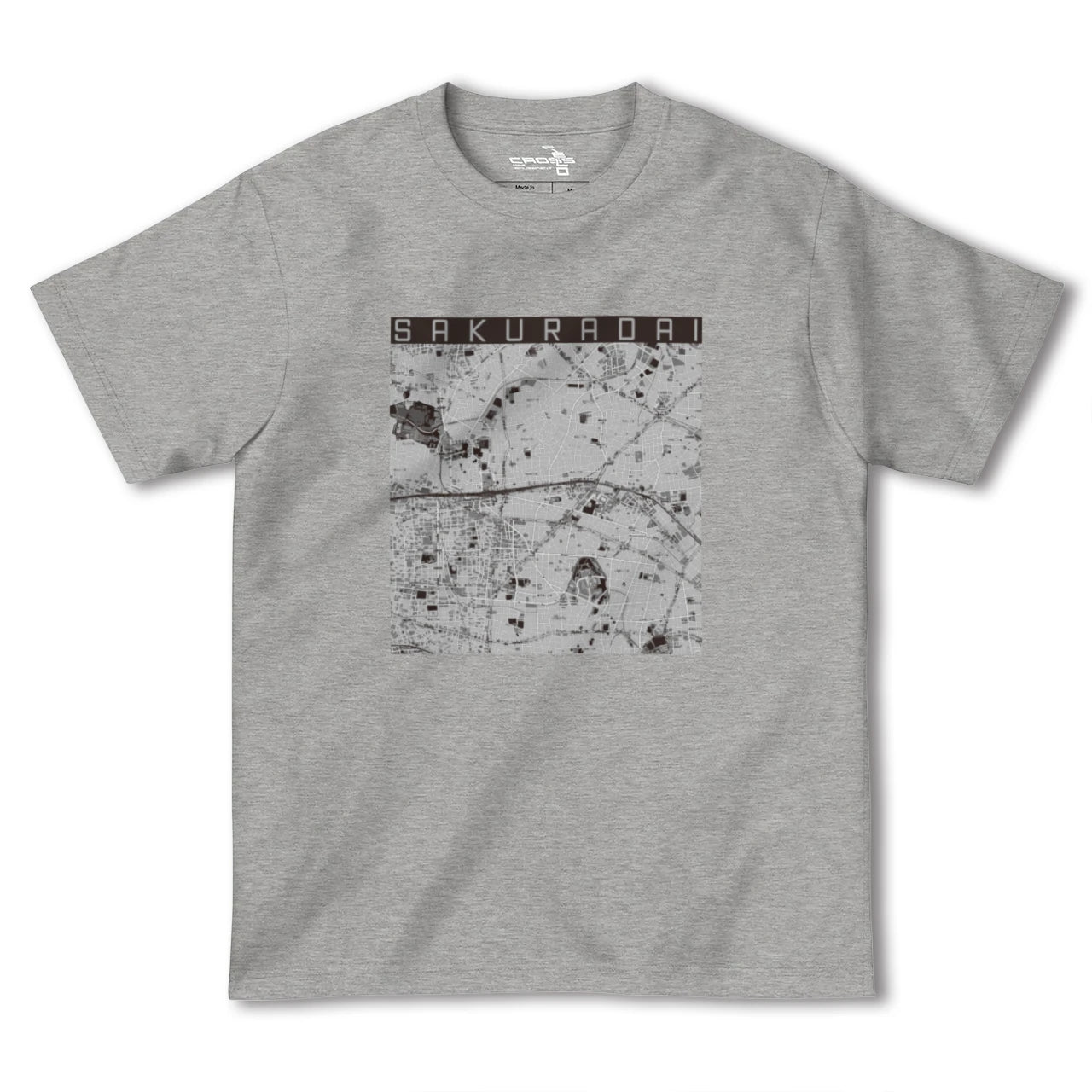 【桜台(東京都)】地図柄ヘビーウェイトTシャツ