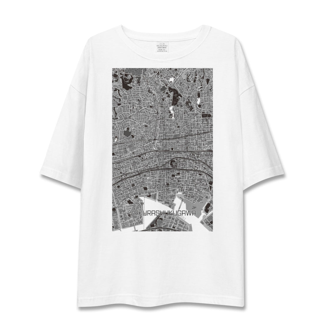 【さくら夙川(兵庫県)】地図柄ビッグシルエットTシャツ