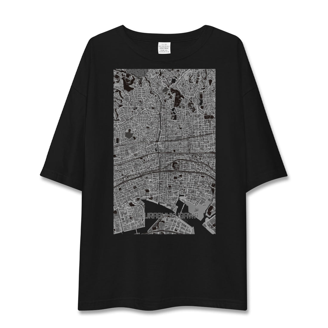 【さくら夙川(兵庫県)】地図柄ビッグシルエットTシャツ