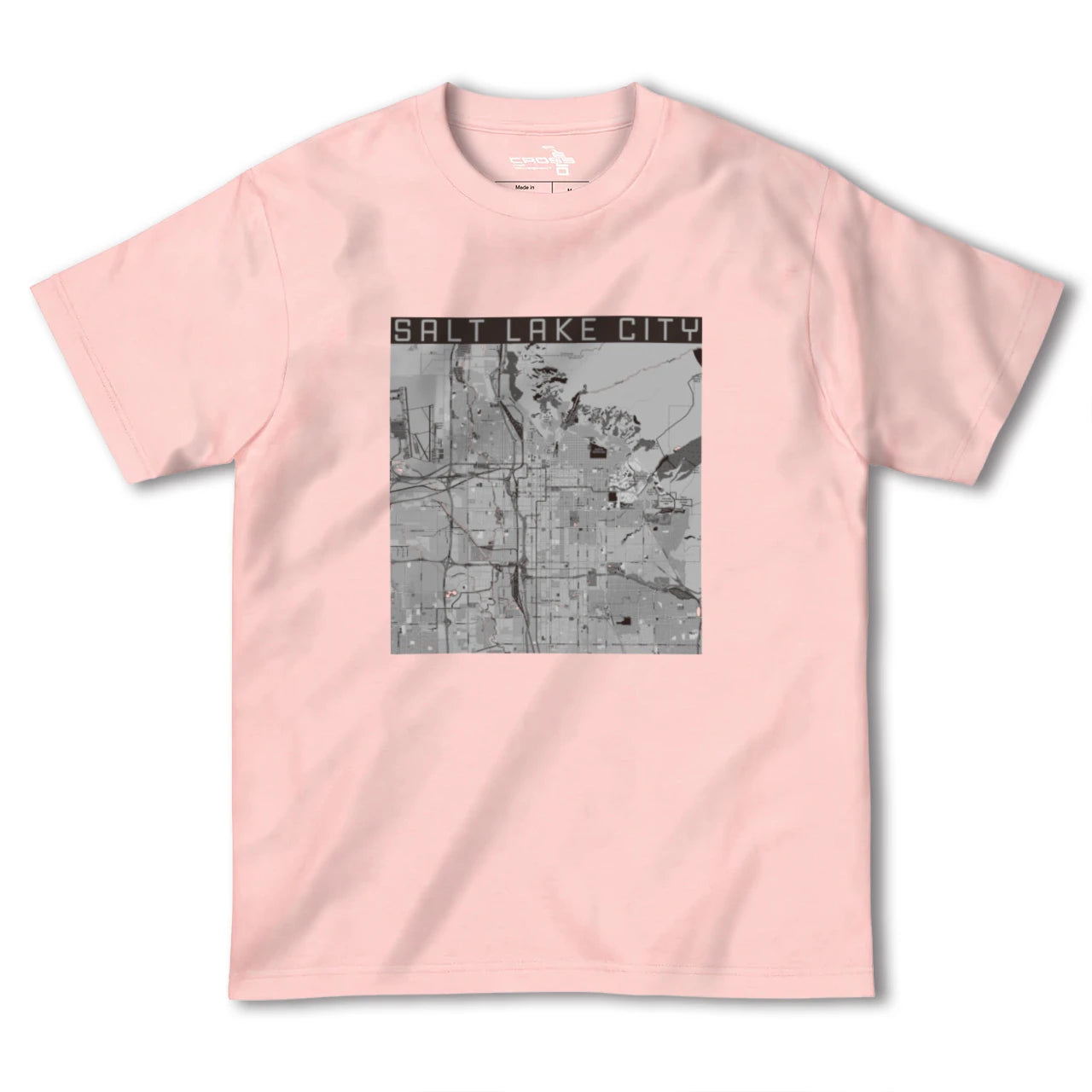 【ソルトレイクシティ(アメリカ)】地図柄ヘビーウェイトTシャツ