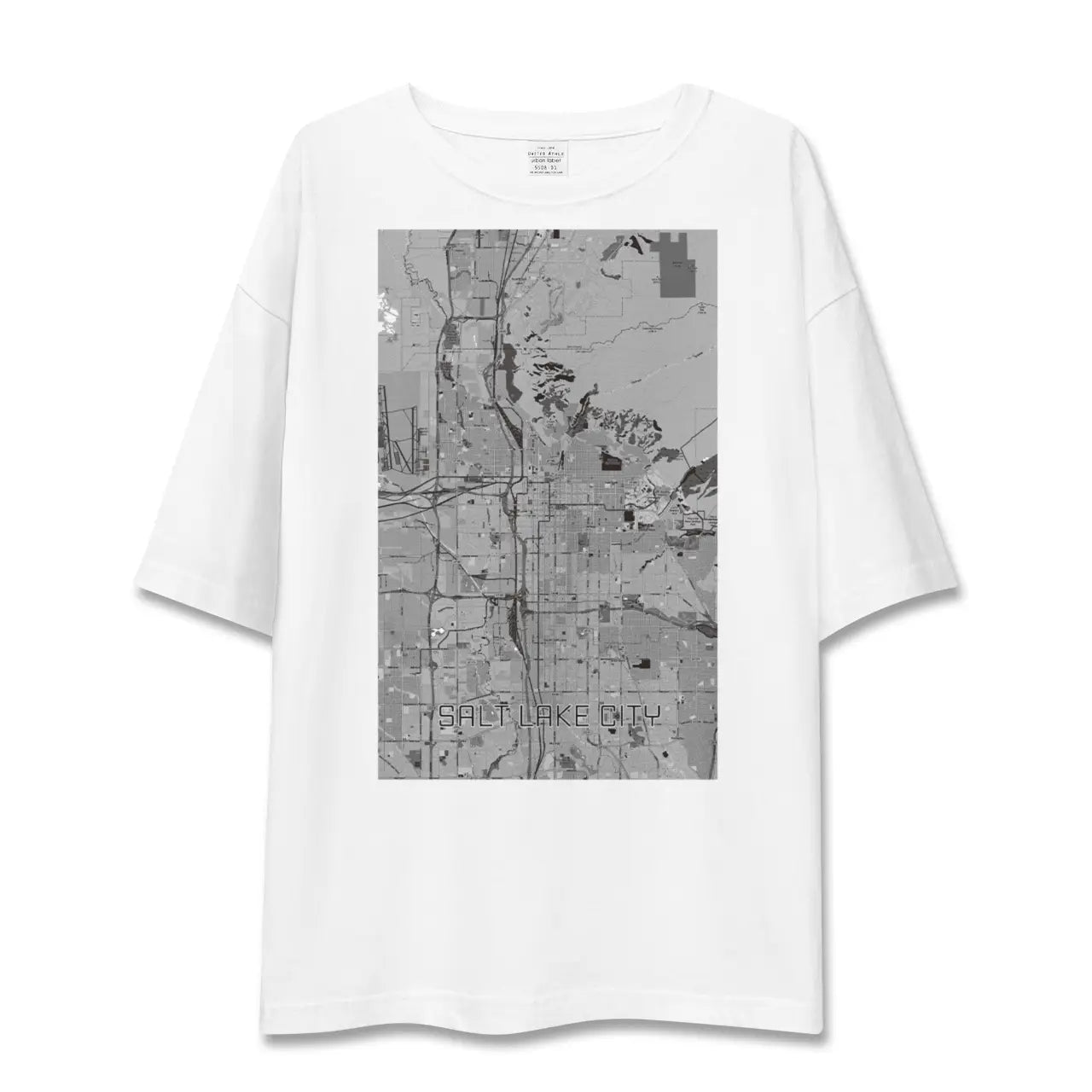 【ソルトレイクシティ(アメリカ)】地図柄ビッグシルエットTシャツ