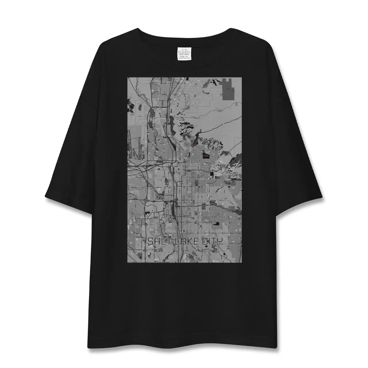 【ソルトレイクシティ(アメリカ)】地図柄ビッグシルエットTシャツ