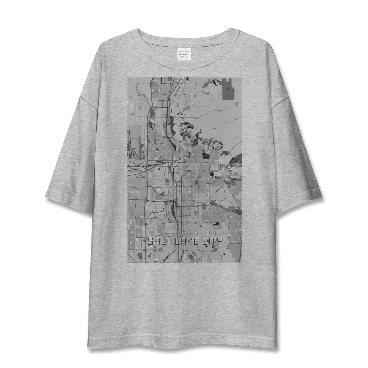 【ソルトレイクシティ(アメリカ)】地図柄ビッグシルエットTシャツ