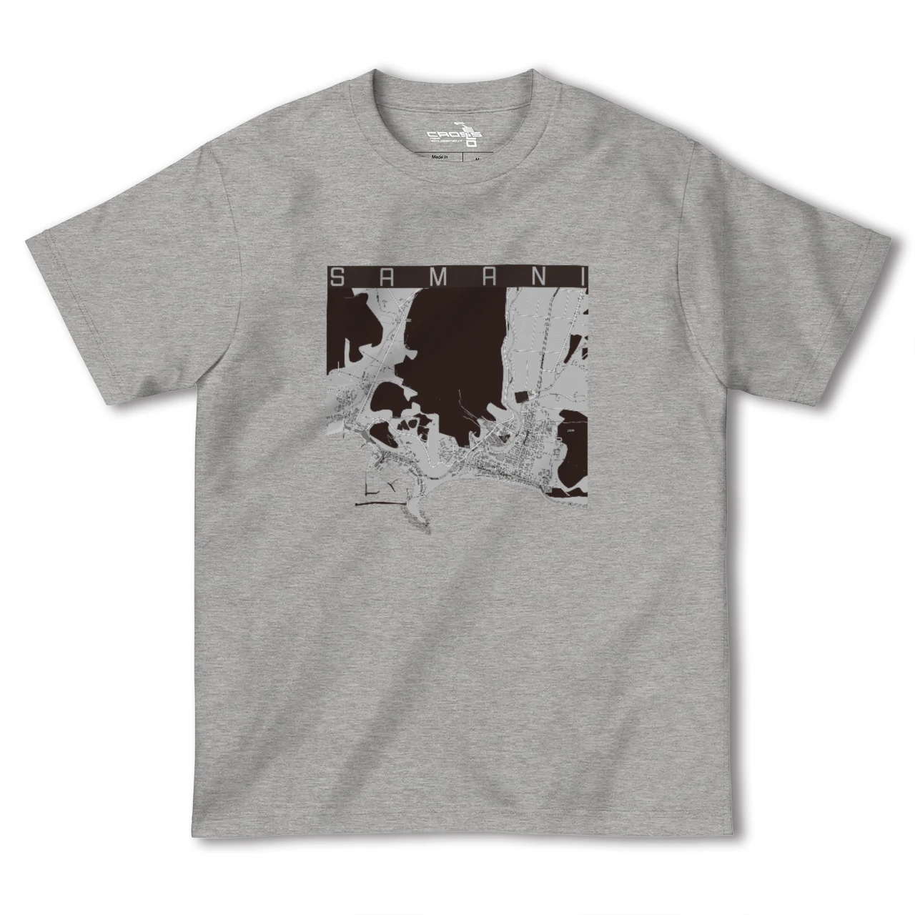 【様似(北海道)】地図柄ヘビーウェイトTシャツ
