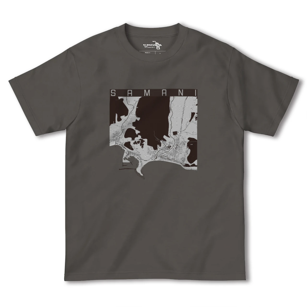 【様似(北海道)】地図柄ヘビーウェイトTシャツ