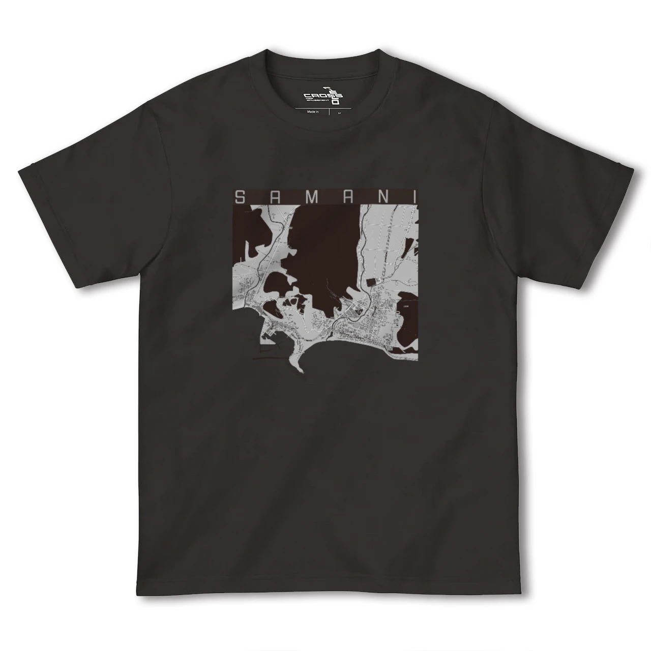 【様似(北海道)】地図柄ヘビーウェイトTシャツ