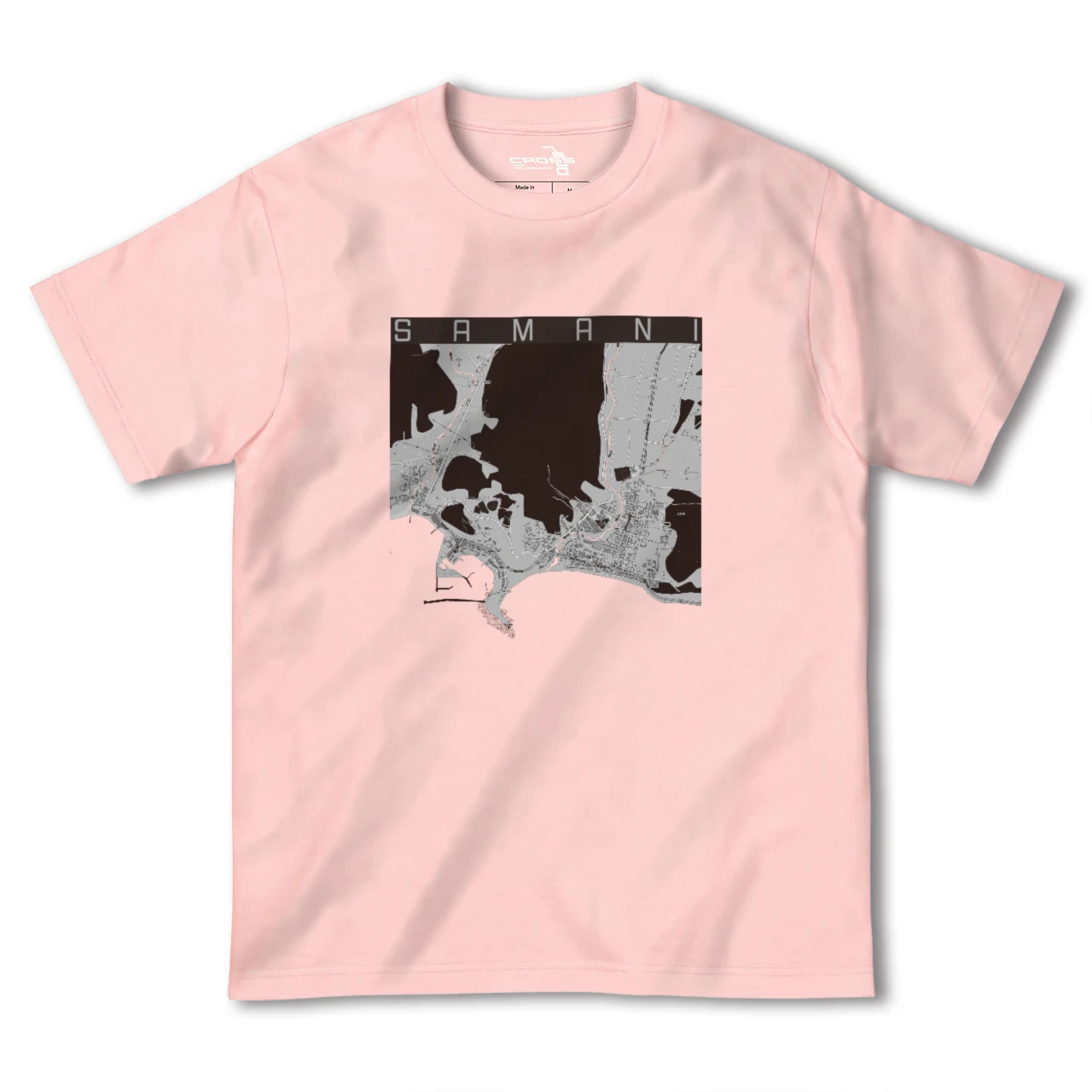 【様似(北海道)】地図柄ヘビーウェイトTシャツ