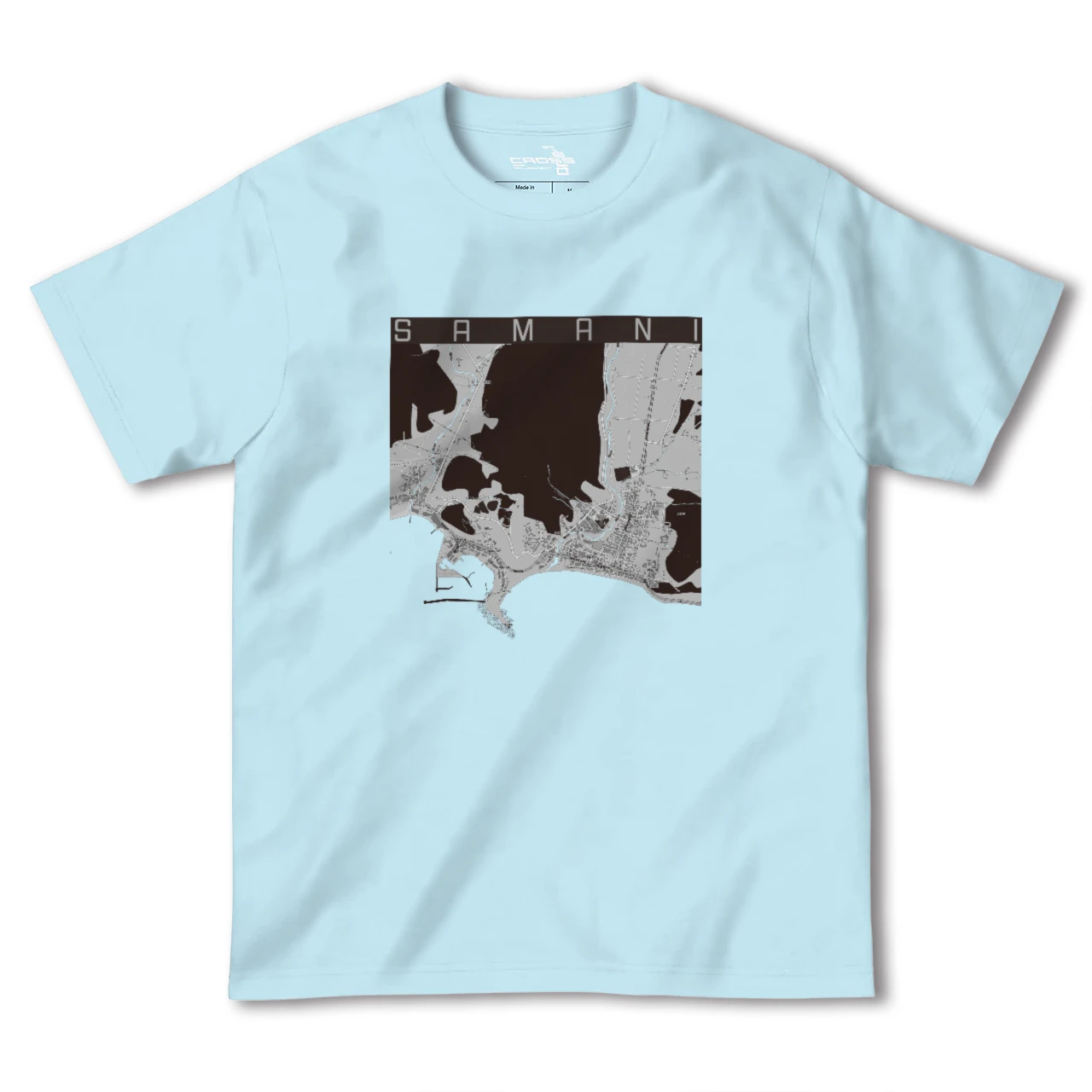 【様似(北海道)】地図柄ヘビーウェイトTシャツ