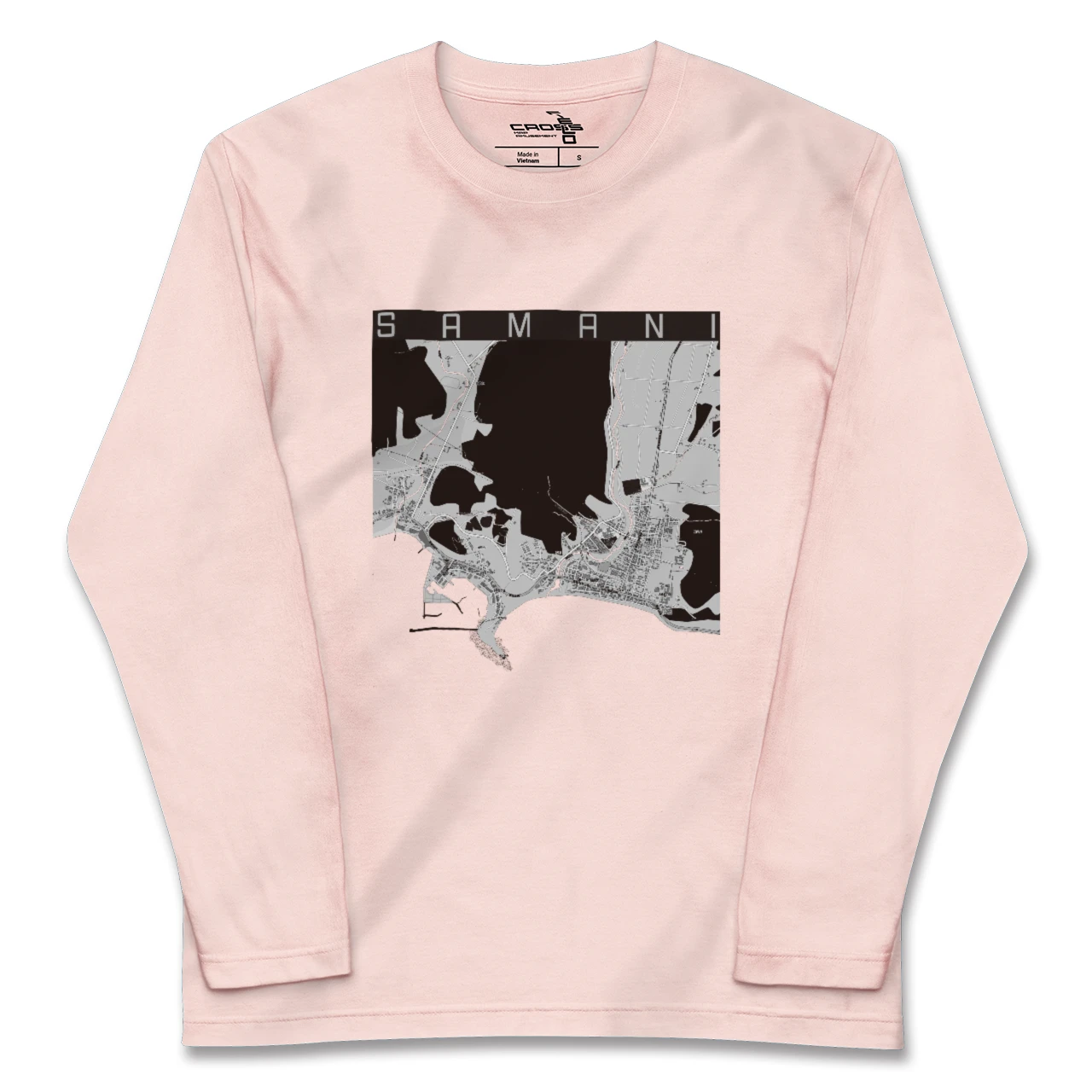 【様似(北海道)】地図柄ロングスリーブTシャツ