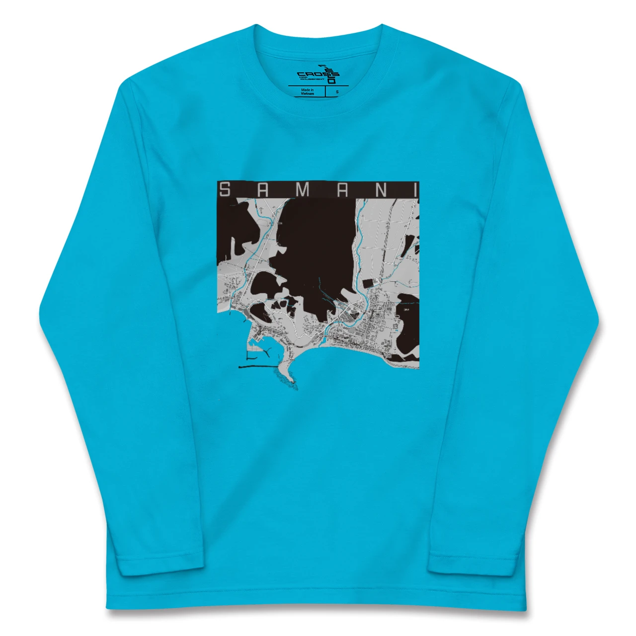 【様似(北海道)】地図柄ロングスリーブTシャツ