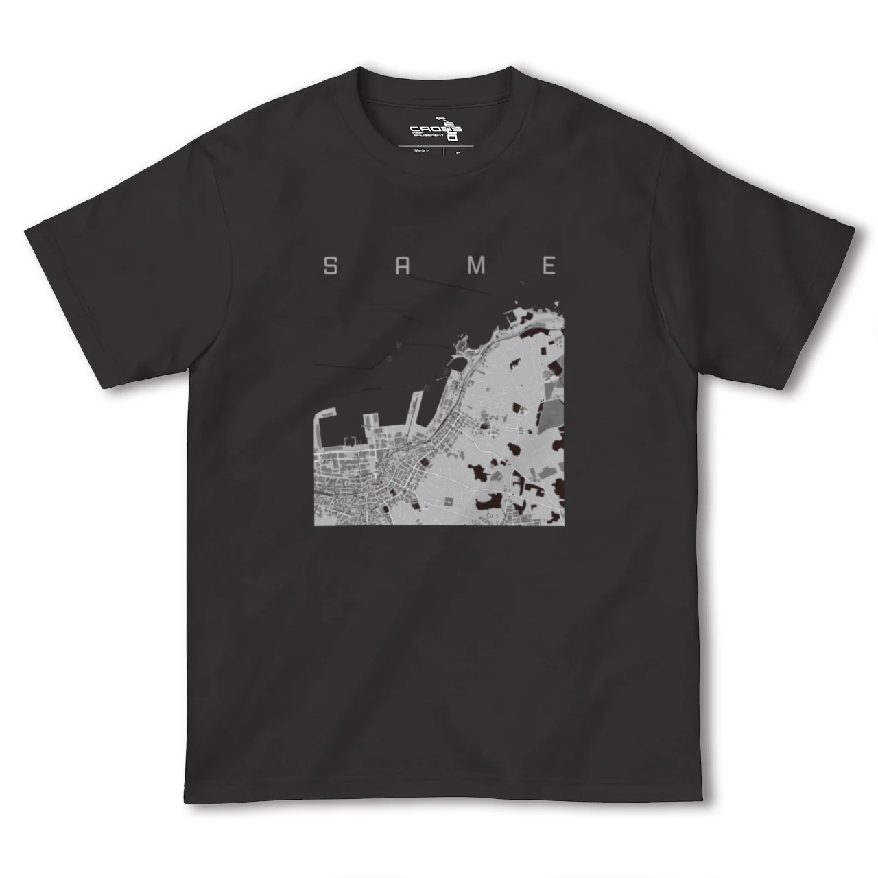 【鮫(青森県)】地図柄ヘビーウェイトTシャツ