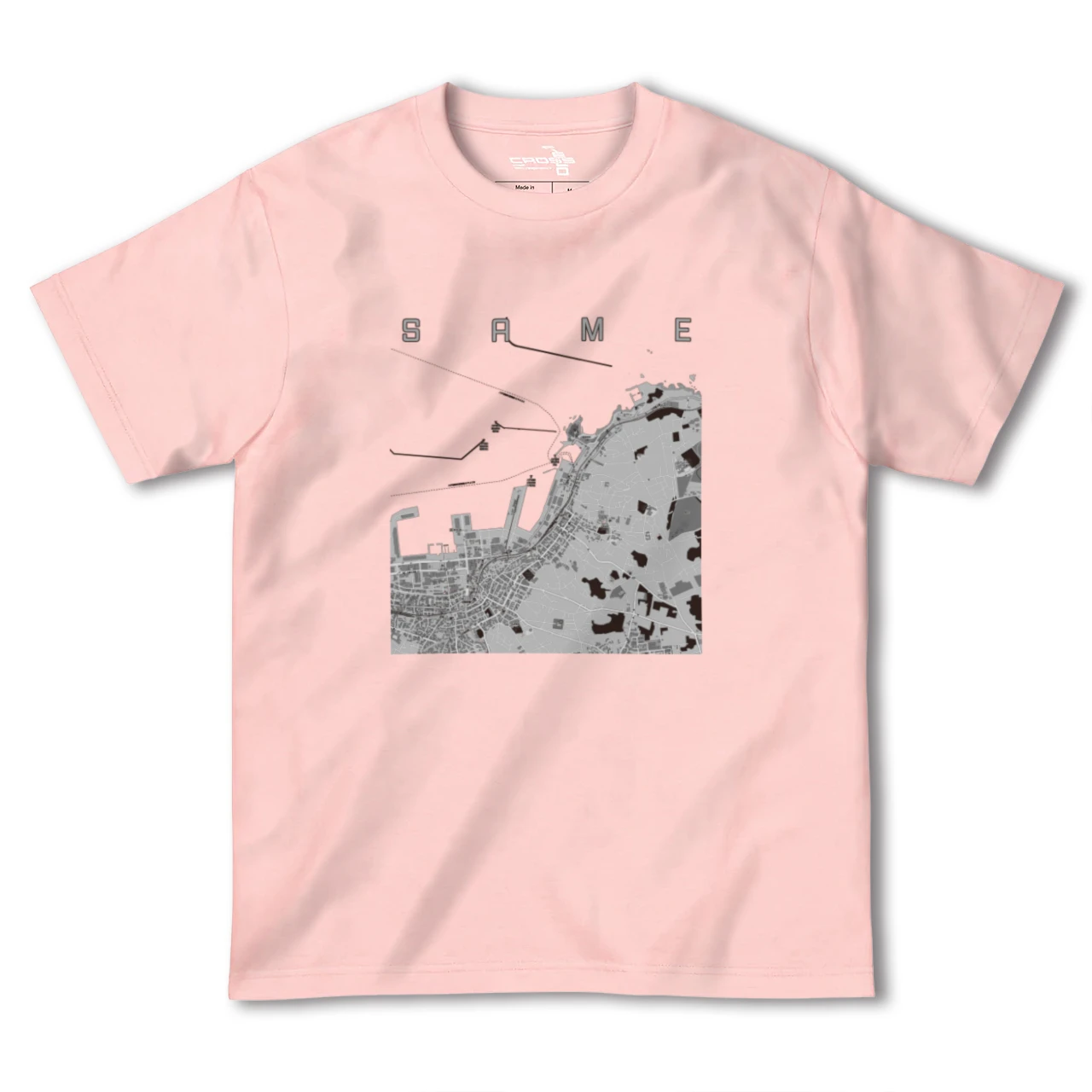 【鮫(青森県)】地図柄ヘビーウェイトTシャツ