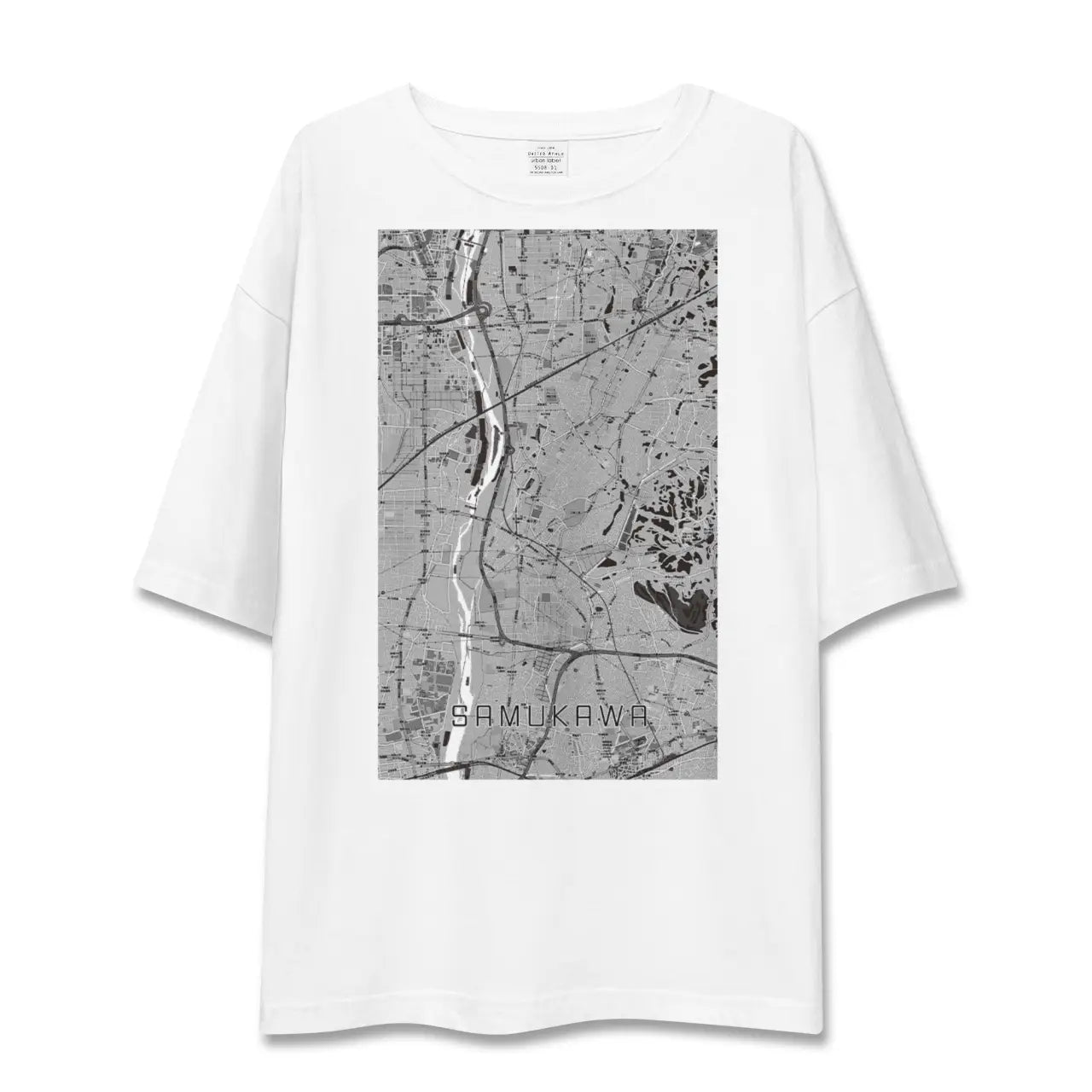 【寒川(神奈川県)】地図柄ビッグシルエットTシャツ