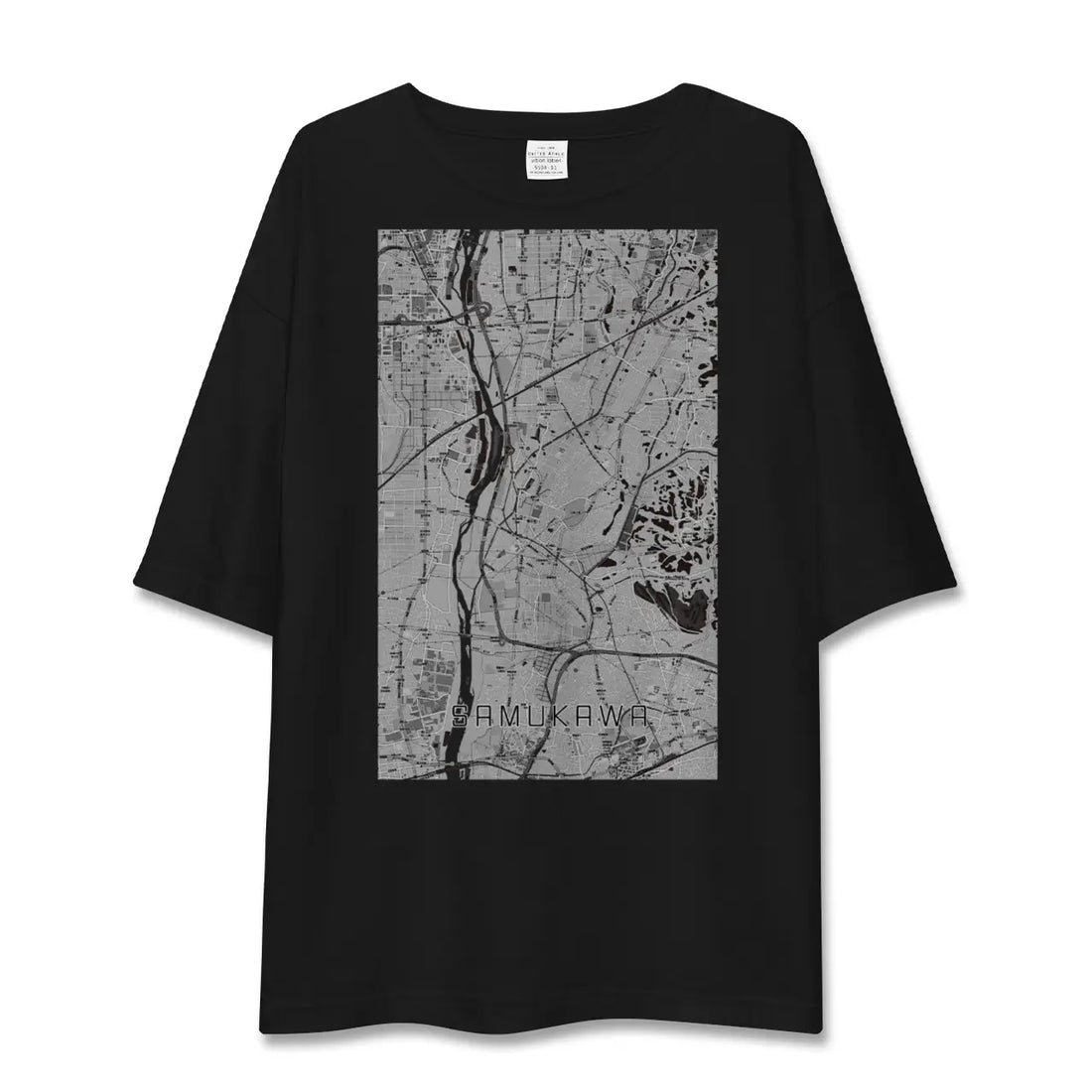 【寒川(神奈川県)】地図柄ビッグシルエットTシャツ