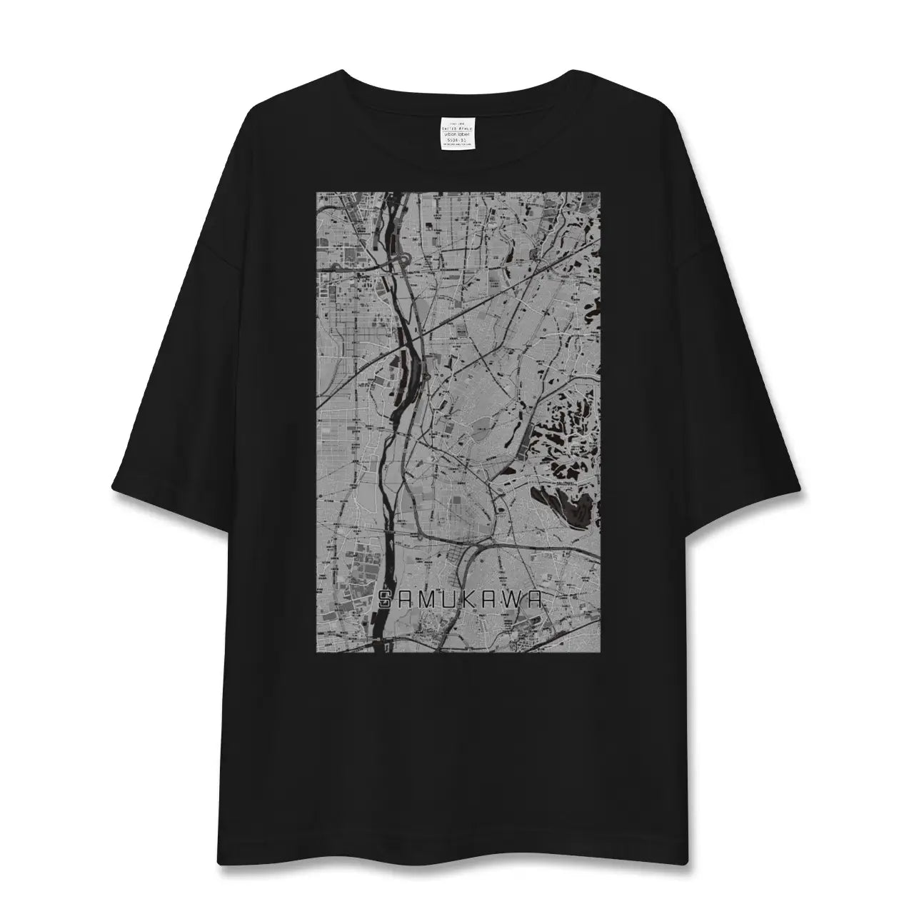 【寒川(神奈川県)】地図柄ビッグシルエットTシャツ