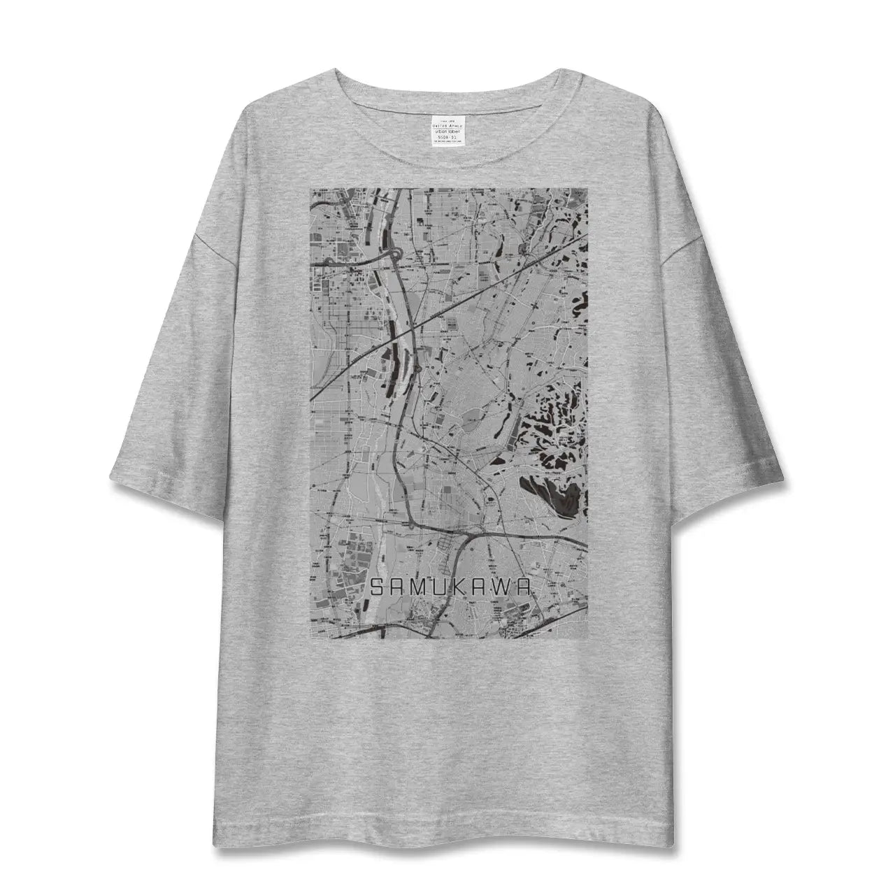 【寒川(神奈川県)】地図柄ビッグシルエットTシャツ
