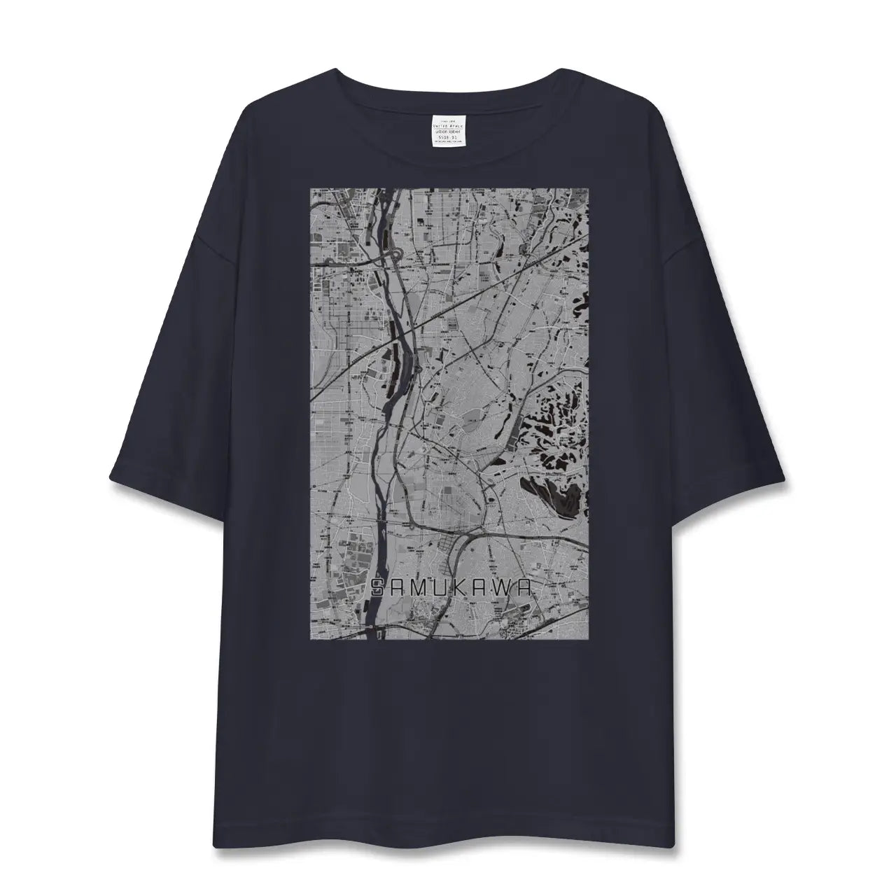 【寒川(神奈川県)】地図柄ビッグシルエットTシャツ