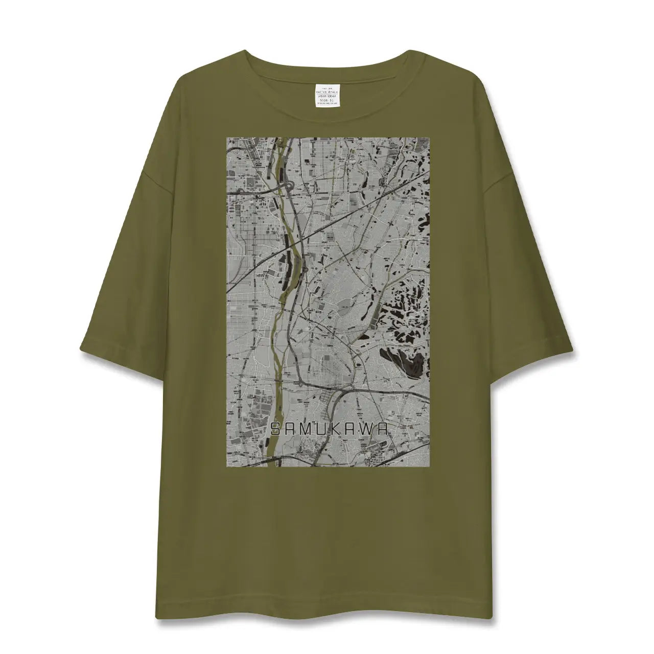 【寒川(神奈川県)】地図柄ビッグシルエットTシャツ