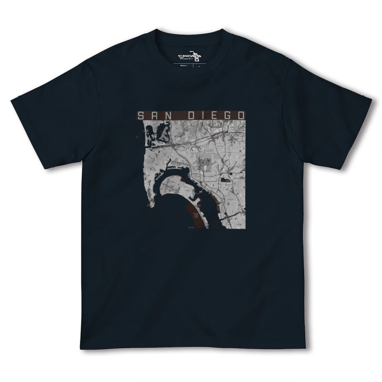 【サンディエゴ(アメリカ)】地図柄ヘビーウェイトTシャツ