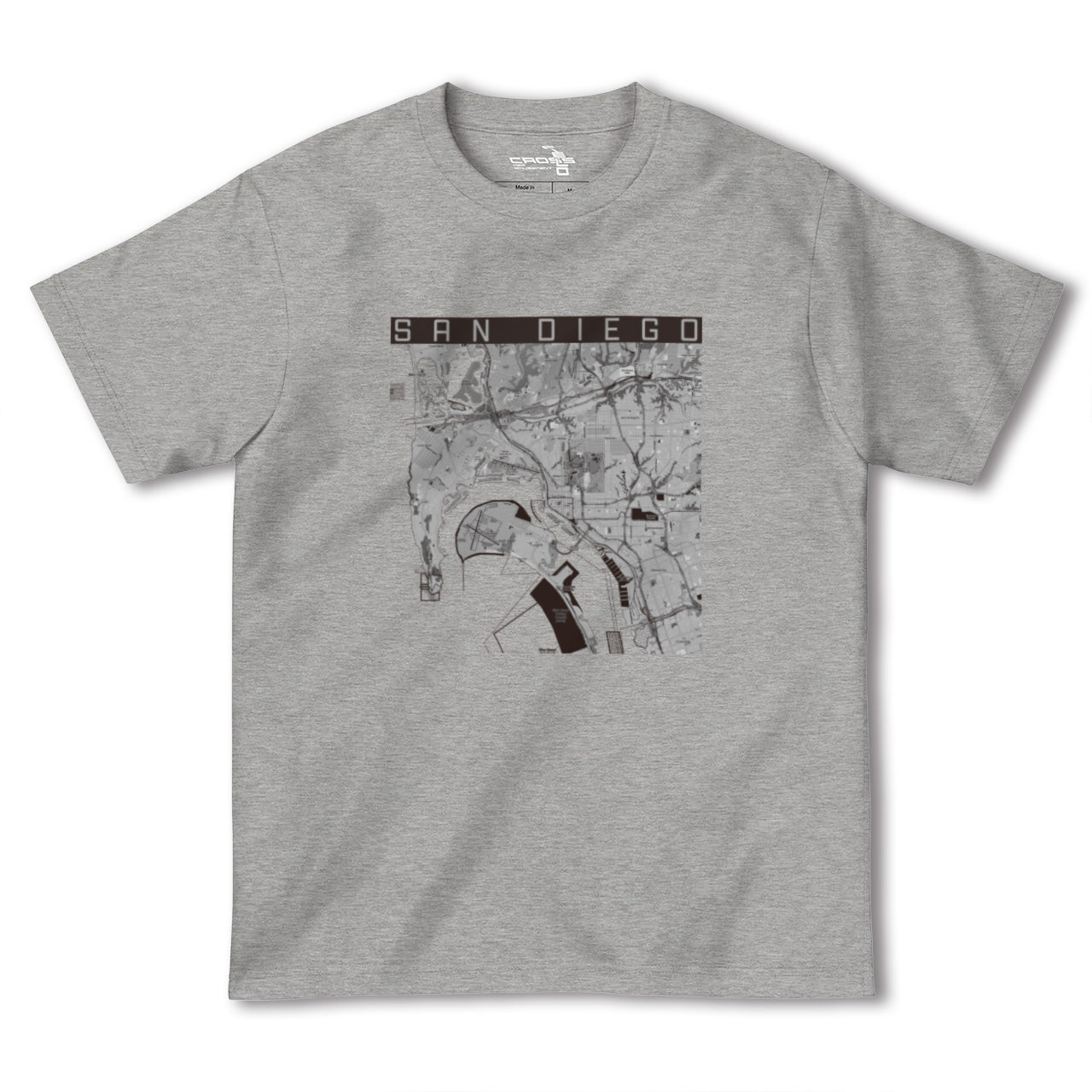 【サンディエゴ(アメリカ)】地図柄ヘビーウェイトTシャツ