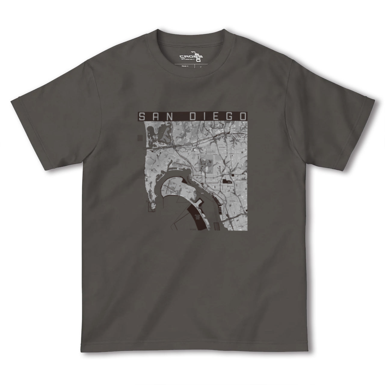 【サンディエゴ(アメリカ)】地図柄ヘビーウェイトTシャツ