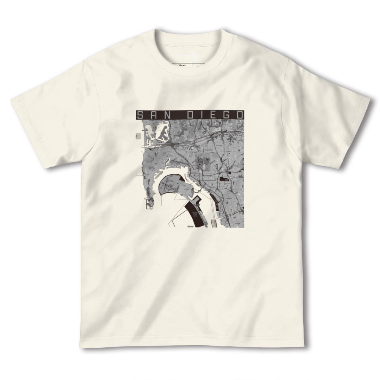 【サンディエゴ(アメリカ)】地図柄ヘビーウェイトTシャツ