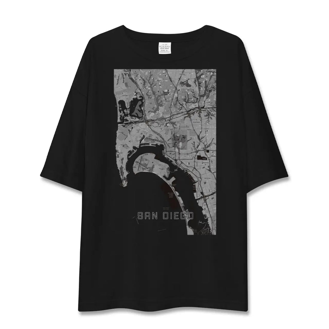 【サンディエゴ(アメリカ)】地図柄ビッグシルエットTシャツ