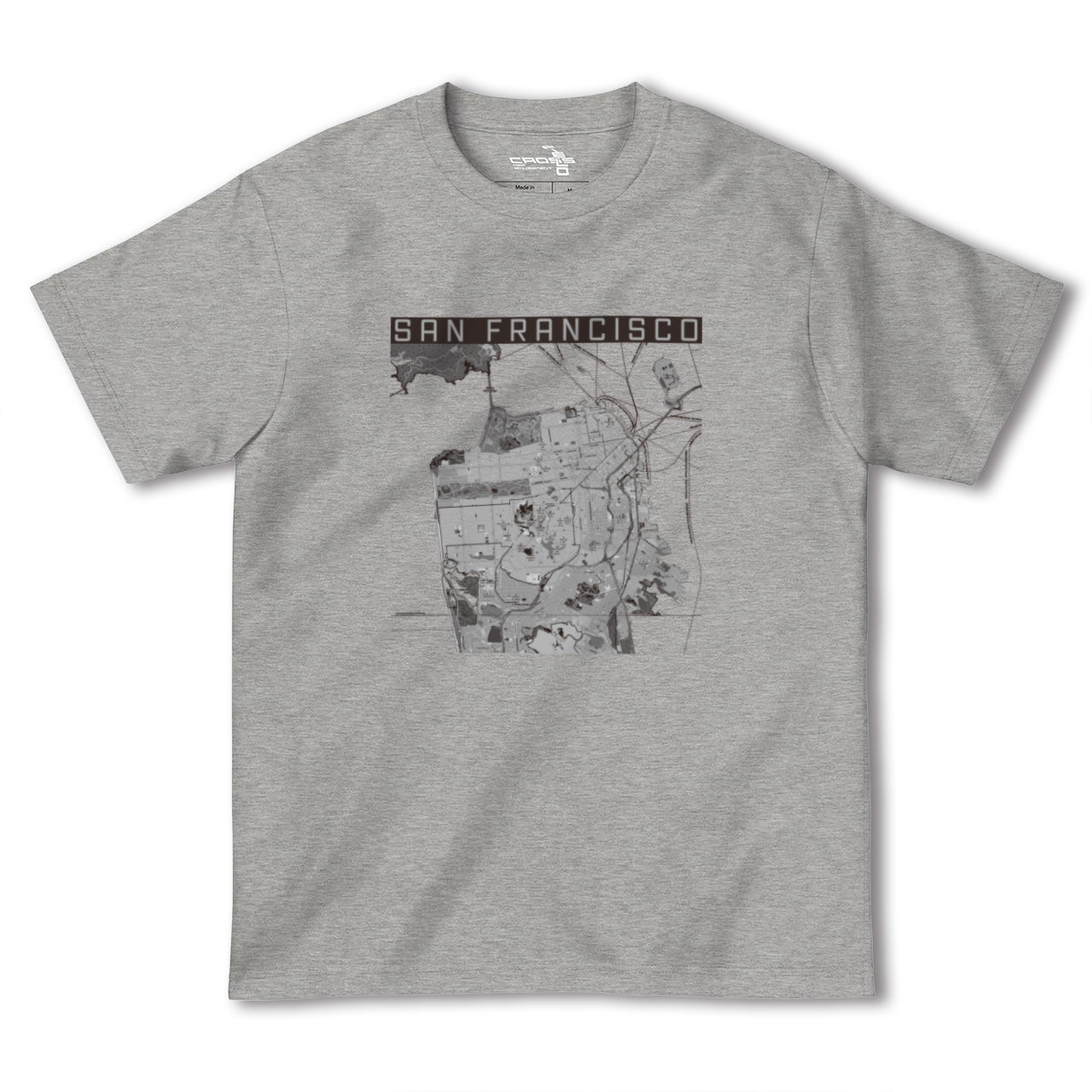 【サンフランシスコ(アメリカ)】地図柄ヘビーウェイトTシャツ