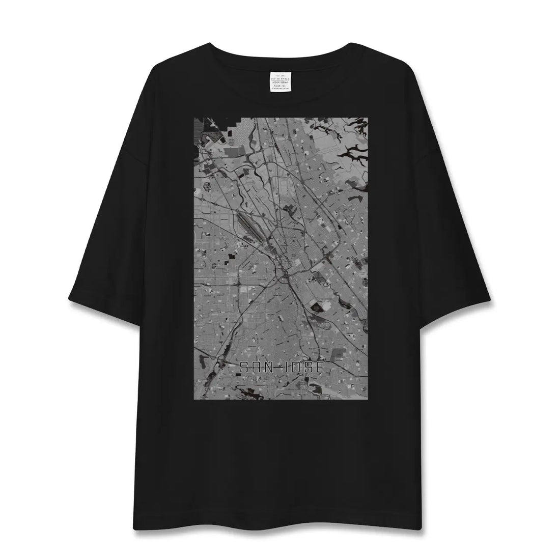 【サンノゼ(アメリカ)】地図柄ビッグシルエットTシャツ