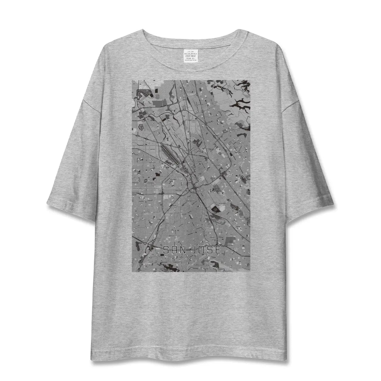【サンノゼ(アメリカ)】地図柄ビッグシルエットTシャツ