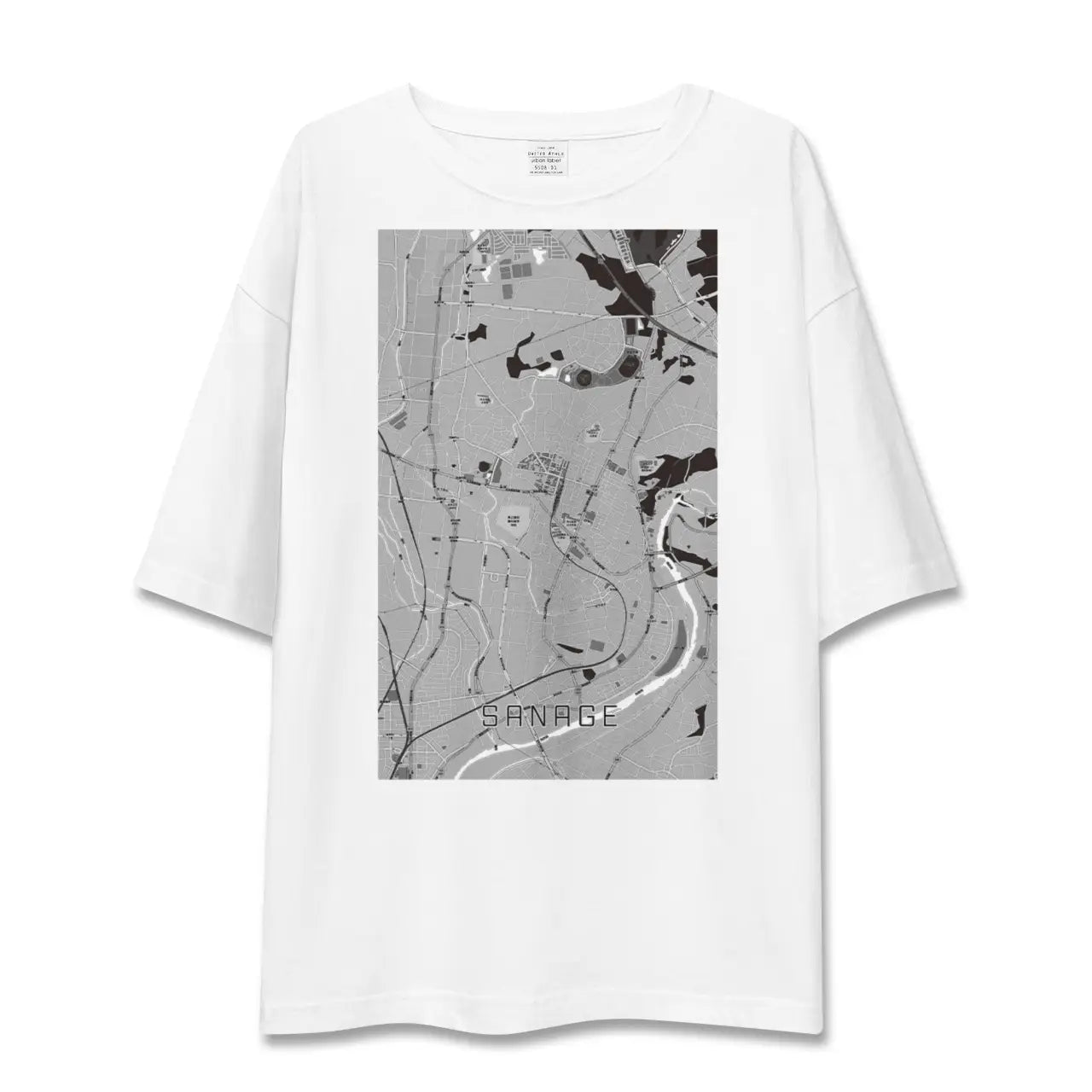 【猿投(愛知県)】地図柄ビッグシルエットTシャツ
