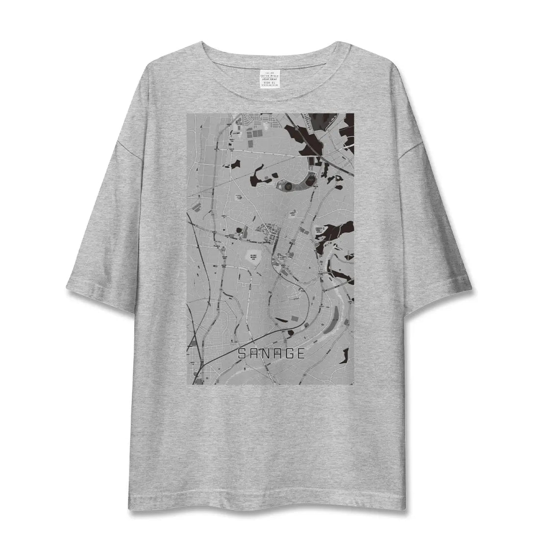 【猿投(愛知県)】地図柄ビッグシルエットTシャツ