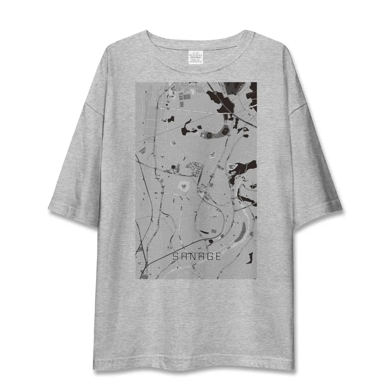 【猿投(愛知県)】地図柄ビッグシルエットTシャツ