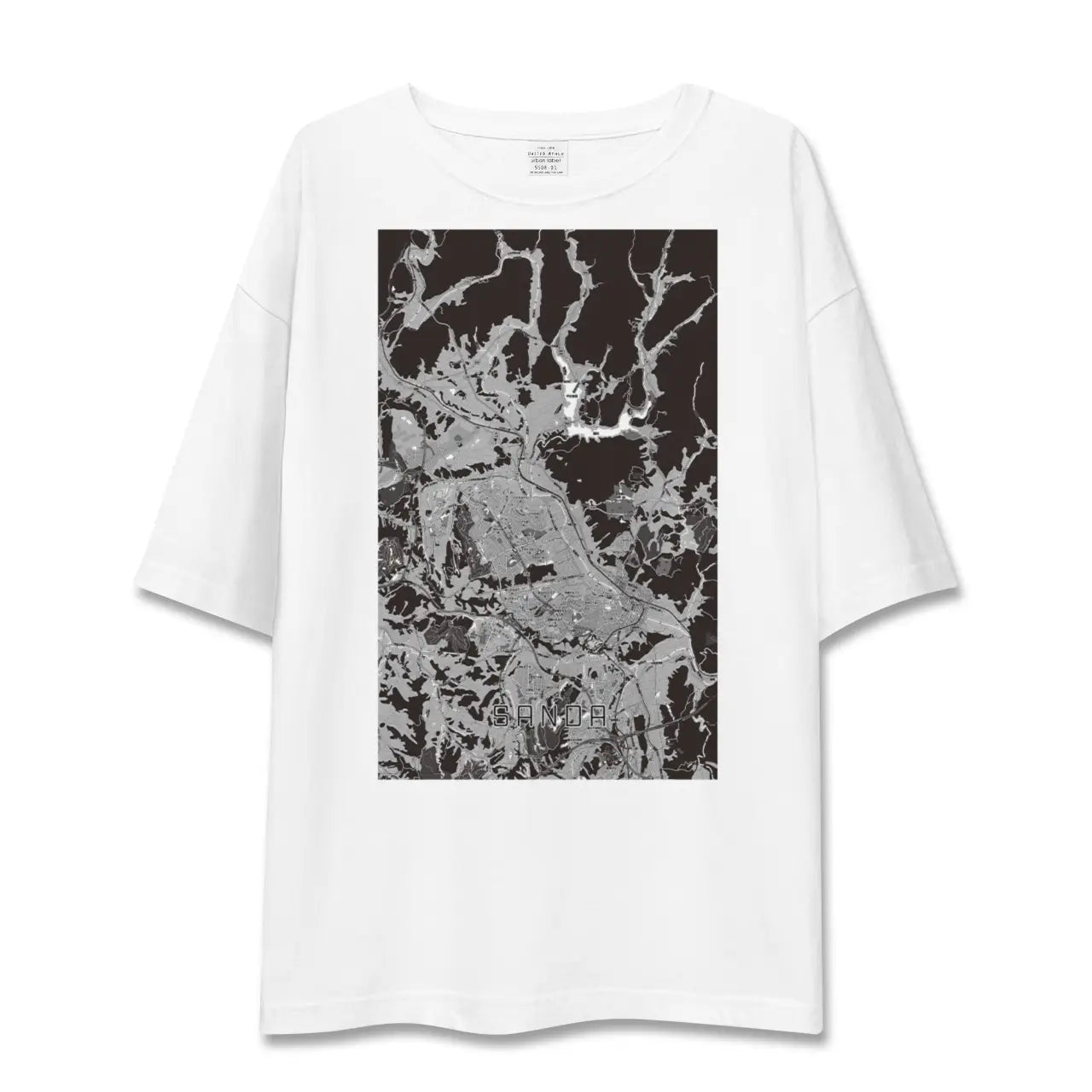 【三田(兵庫県)】地図柄ビッグシルエットTシャツ