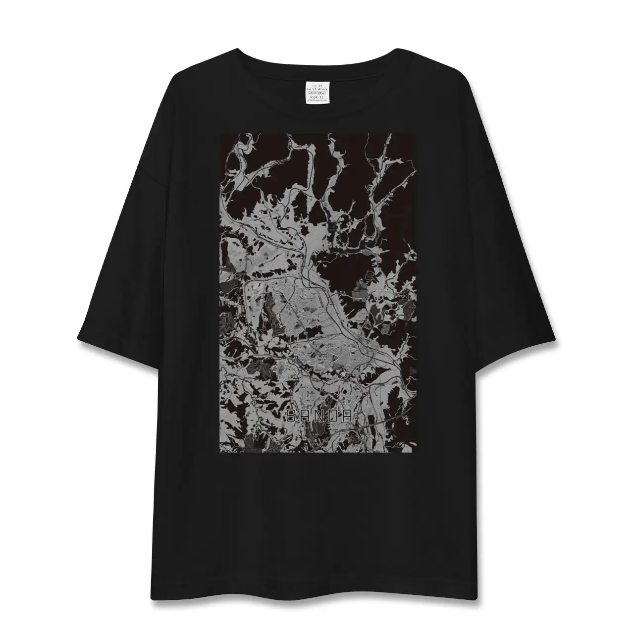 【三田(兵庫県)】地図柄ビッグシルエットTシャツ