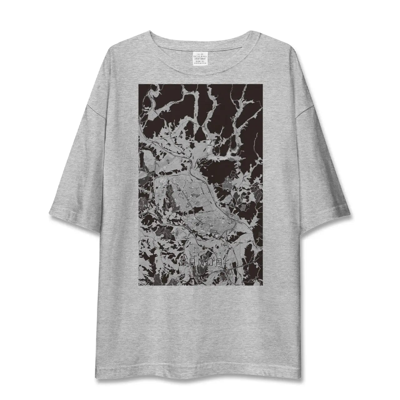 【三田(兵庫県)】地図柄ビッグシルエットTシャツ