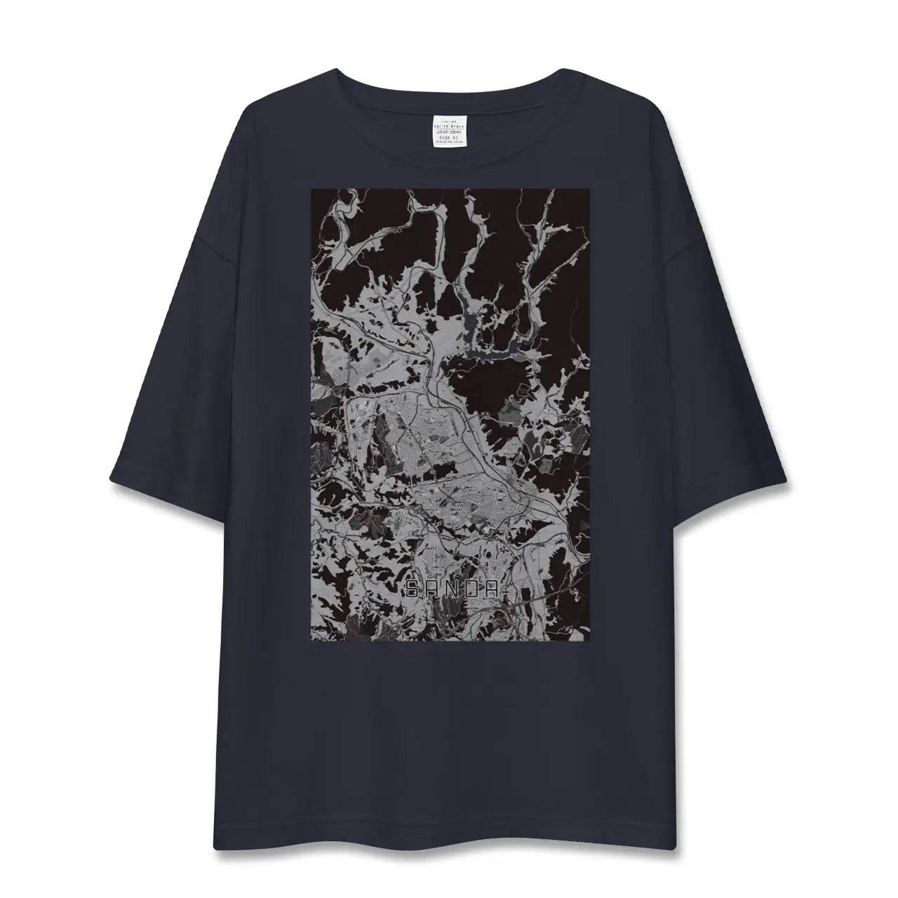 【三田(兵庫県)】地図柄ビッグシルエットTシャツ