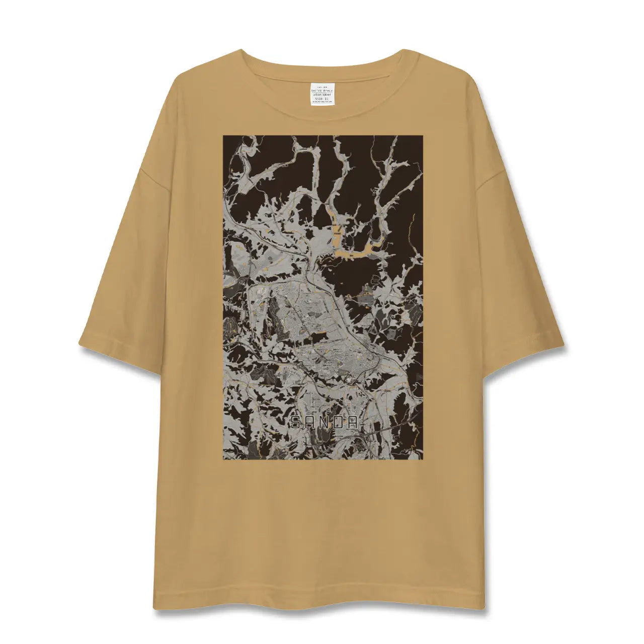【三田(兵庫県)】地図柄ビッグシルエットTシャツ