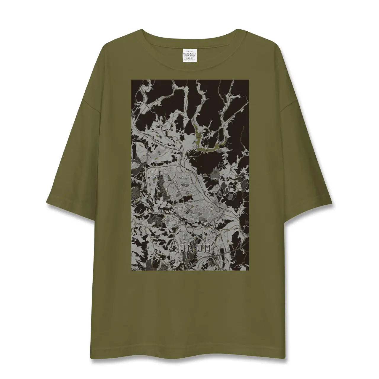 【三田(兵庫県)】地図柄ビッグシルエットTシャツ