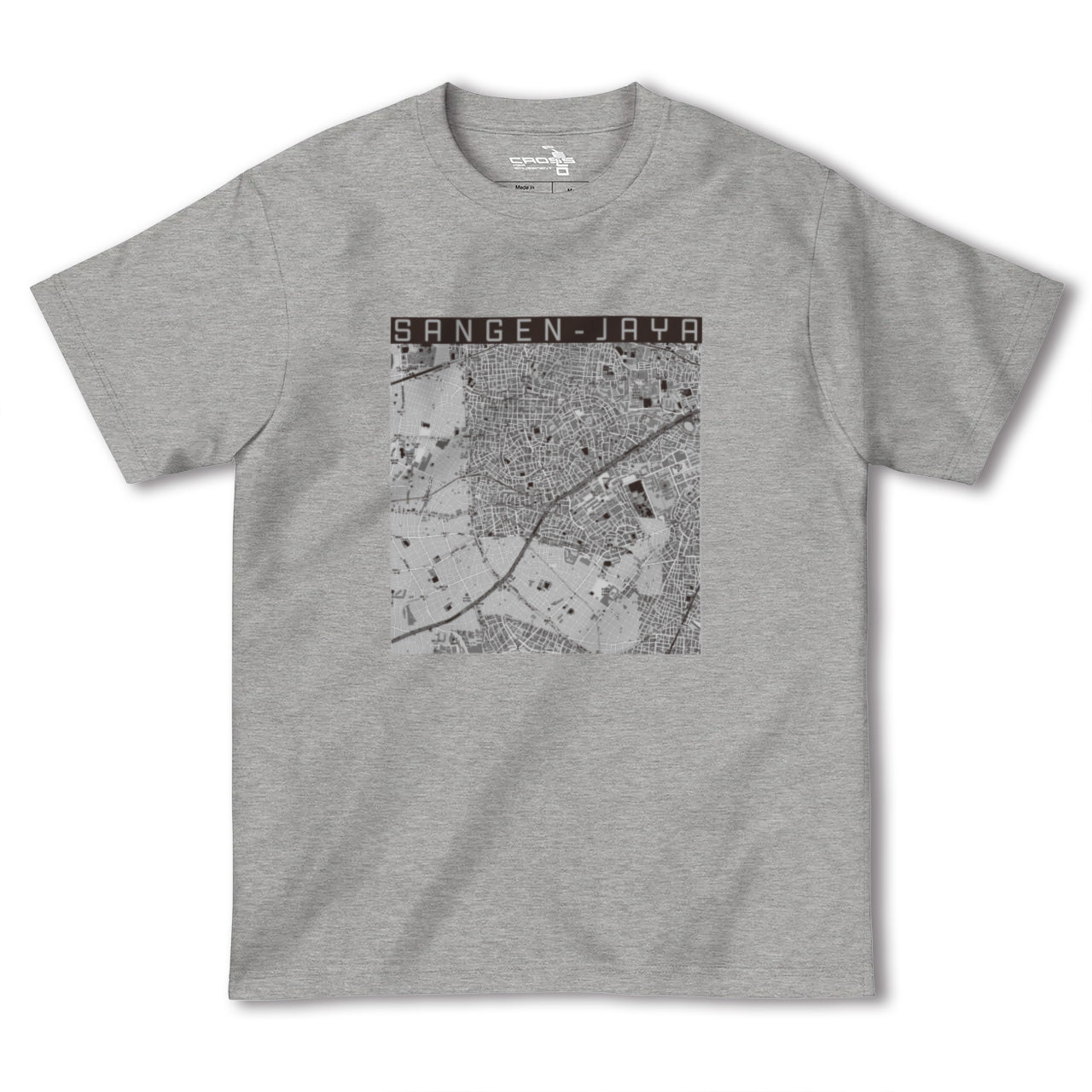 【三軒茶屋(東京都)】地図柄ヘビーウェイトTシャツ