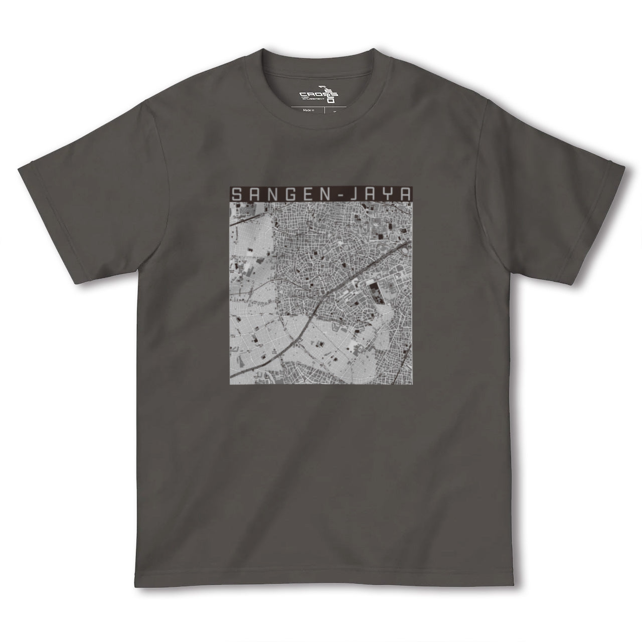 【三軒茶屋(東京都)】地図柄ヘビーウェイトTシャツ