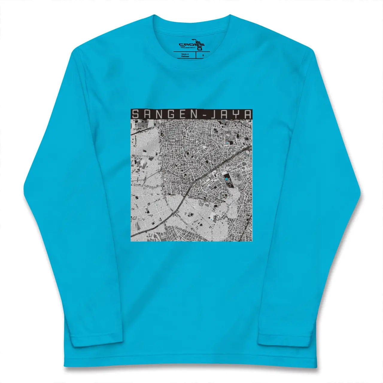 【三軒茶屋(東京都)】地図柄ロングスリーブTシャツ