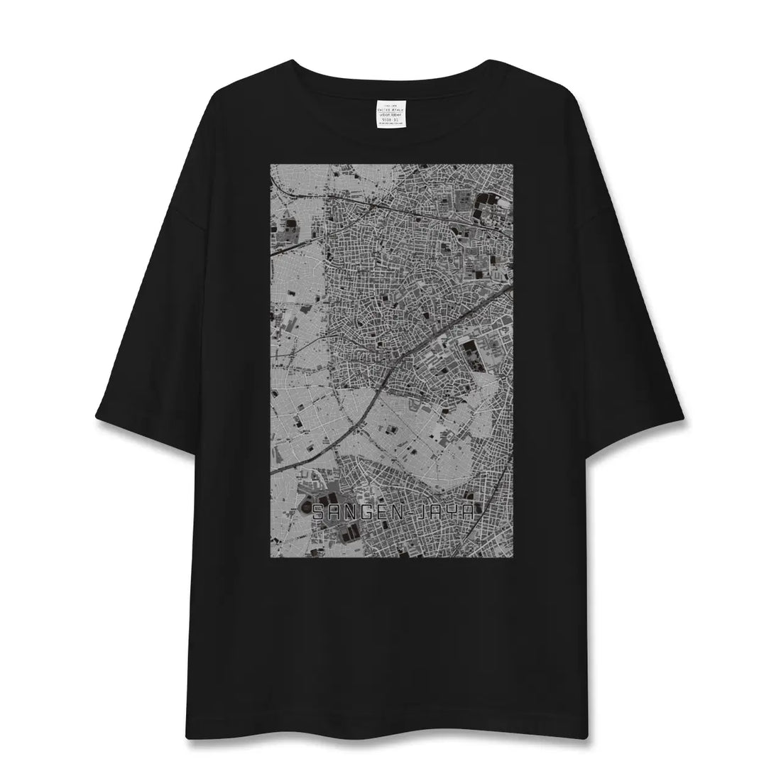 【三軒茶屋(東京都)】地図柄ビッグシルエットTシャツ