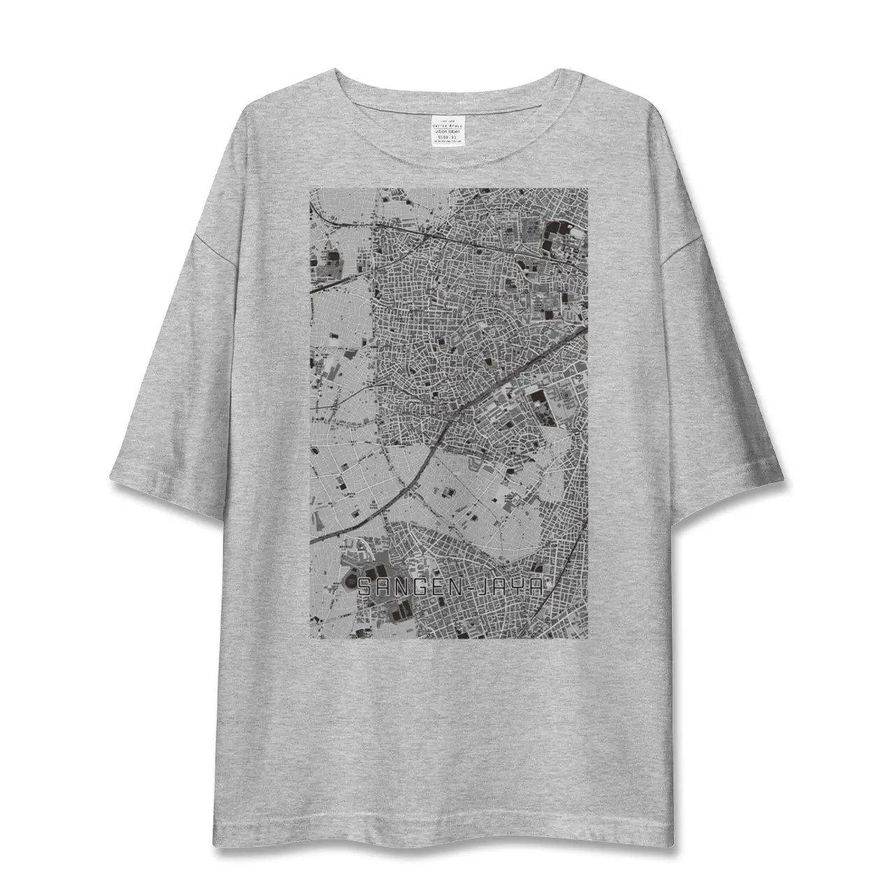 【三軒茶屋(東京都)】地図柄ビッグシルエットTシャツ