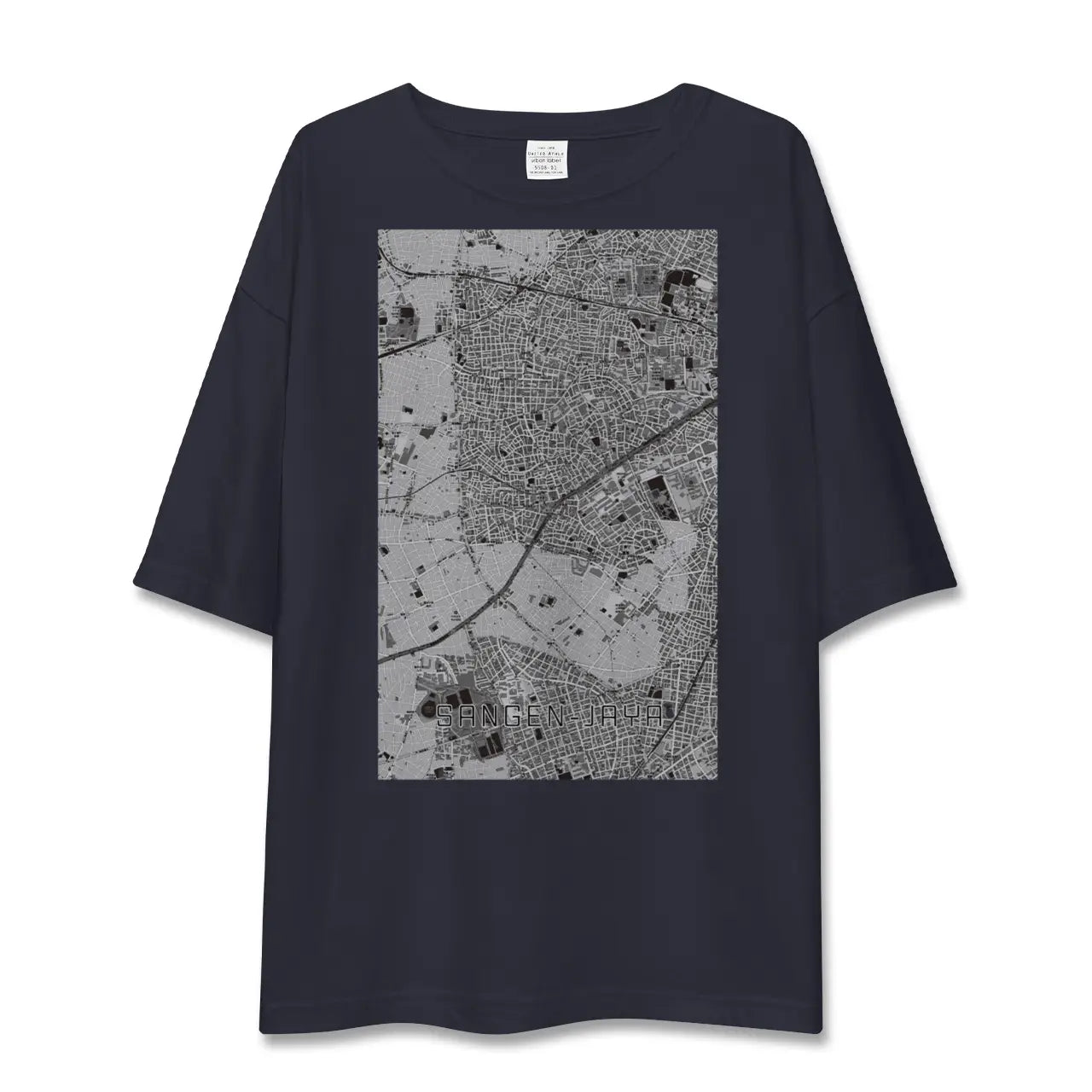 【三軒茶屋(東京都)】地図柄ビッグシルエットTシャツ
