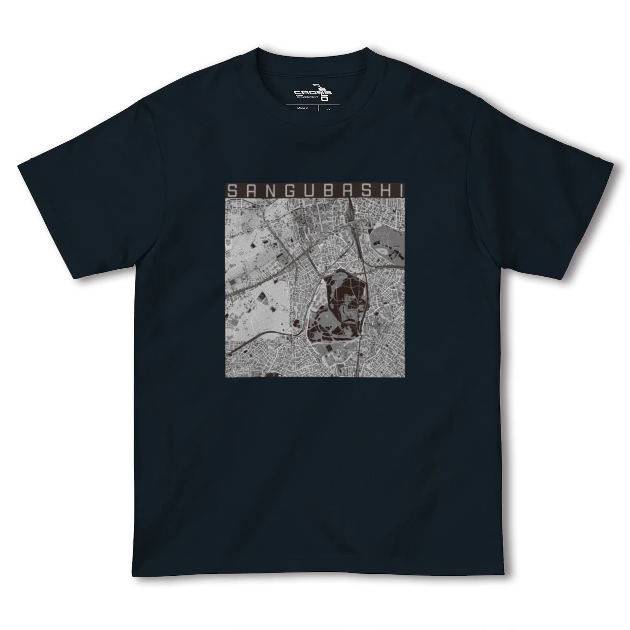 【参宮橋(東京都)】地図柄ヘビーウェイトTシャツ