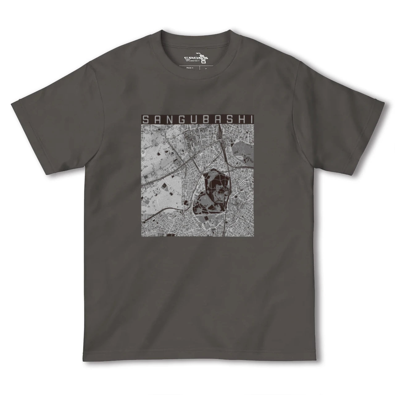 【参宮橋(東京都)】地図柄ヘビーウェイトTシャツ