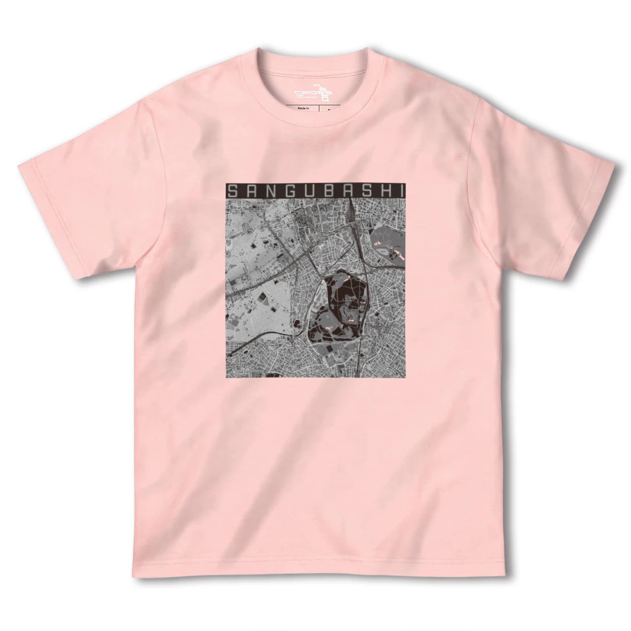 【参宮橋(東京都)】地図柄ヘビーウェイトTシャツ