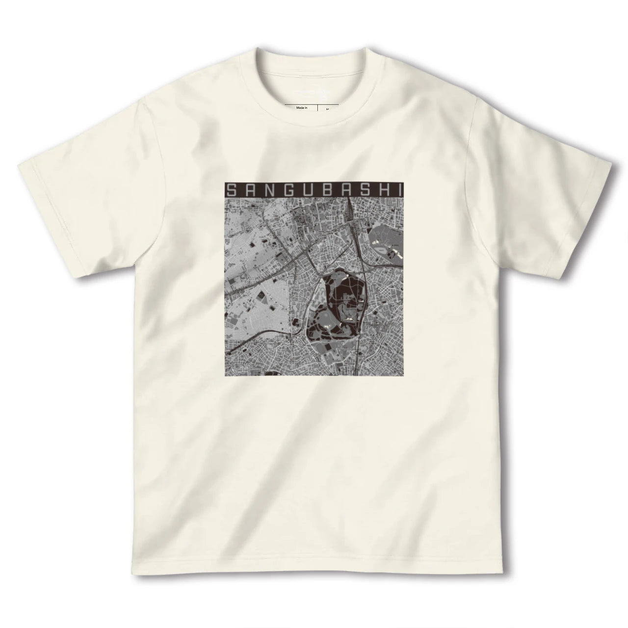 【参宮橋(東京都)】地図柄ヘビーウェイトTシャツ